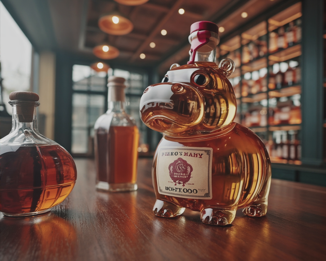 Whiskey Bottle - Hippo Edition