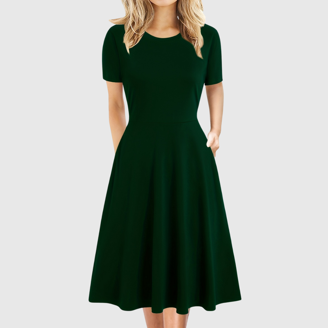 Evelyn Quinn | Retro A-Line Dress for Summer