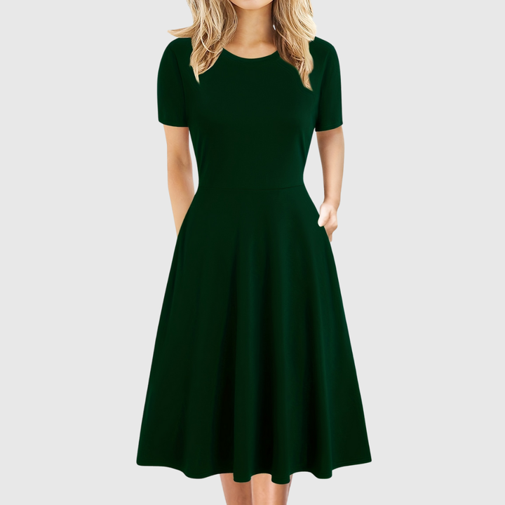 Evelyn Quinn | Retro A-Line Dress for Summer