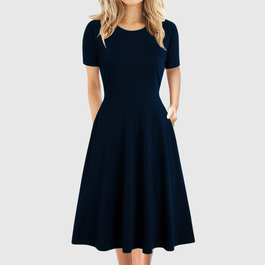 Evelyn Quinn | Retro A-Line Dress for Summer