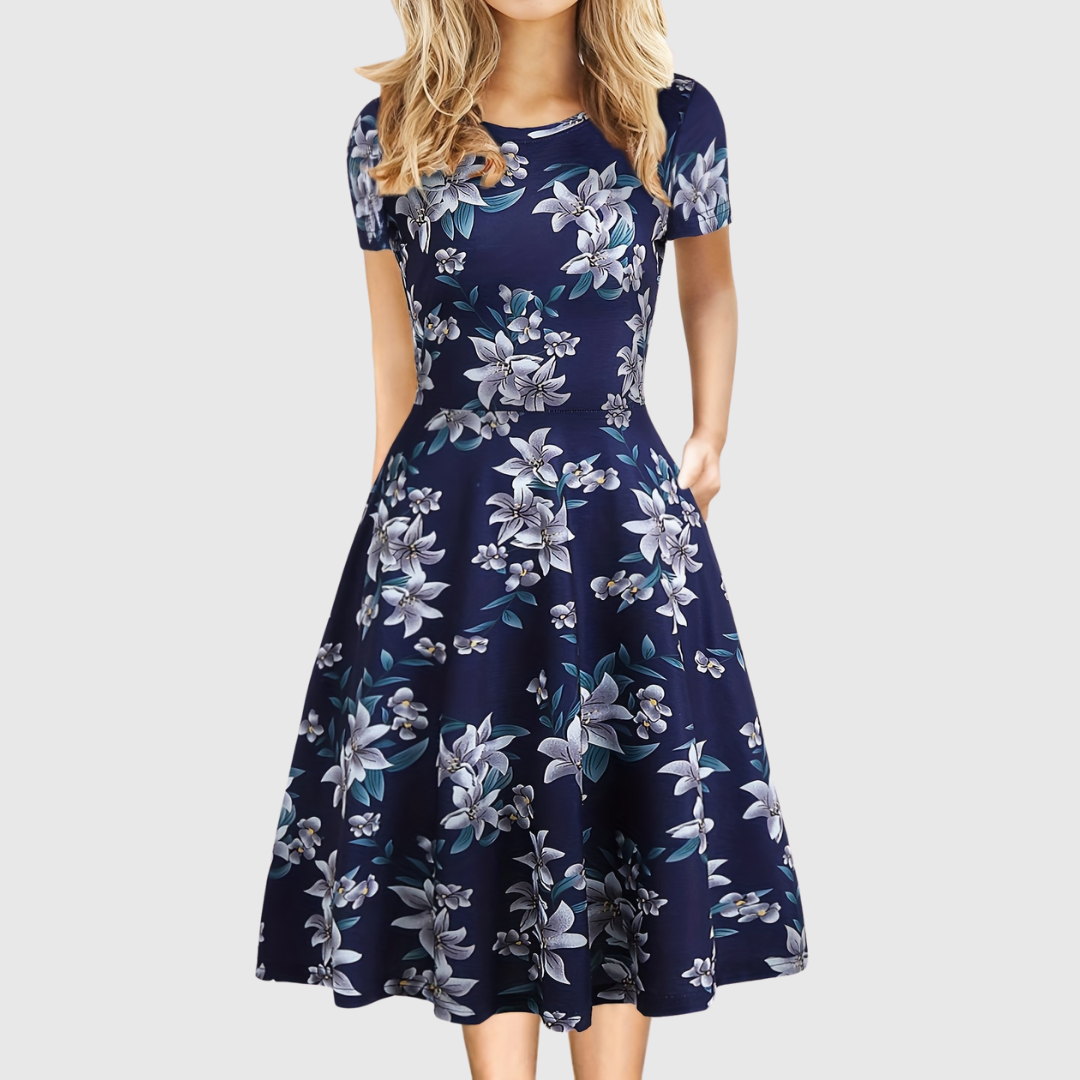 Evelyn Quinn | Retro A-Line Dress for Summer