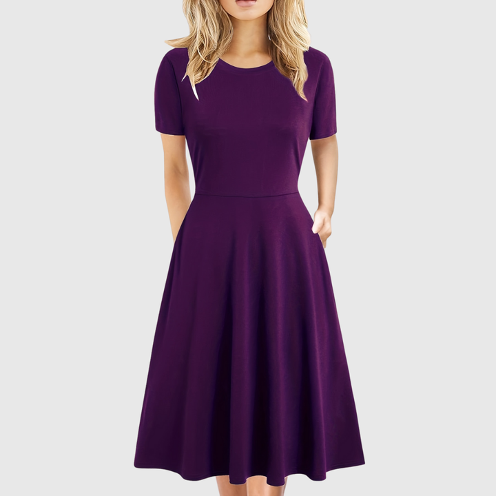 Evelyn Quinn | Retro A-Line Dress for Summer