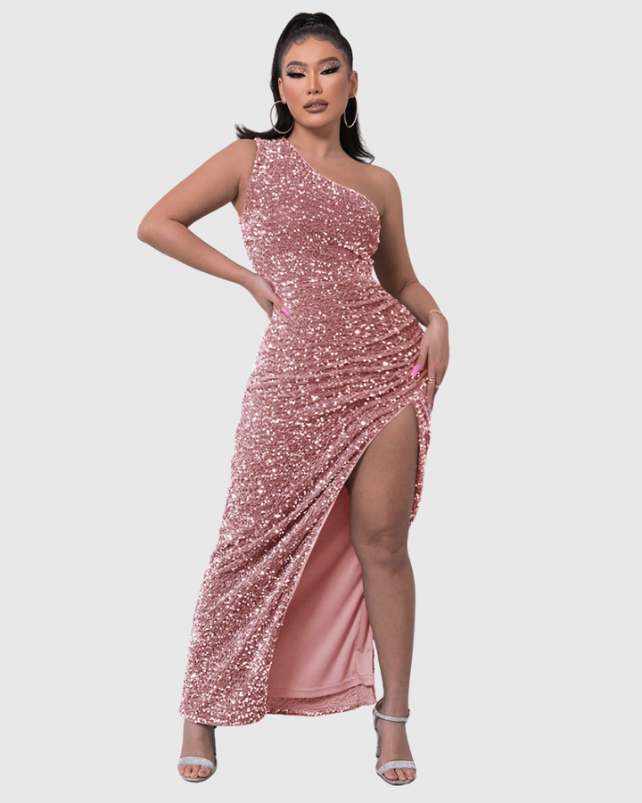 Lillian | Luxury Evening Dress with One Shoulder
