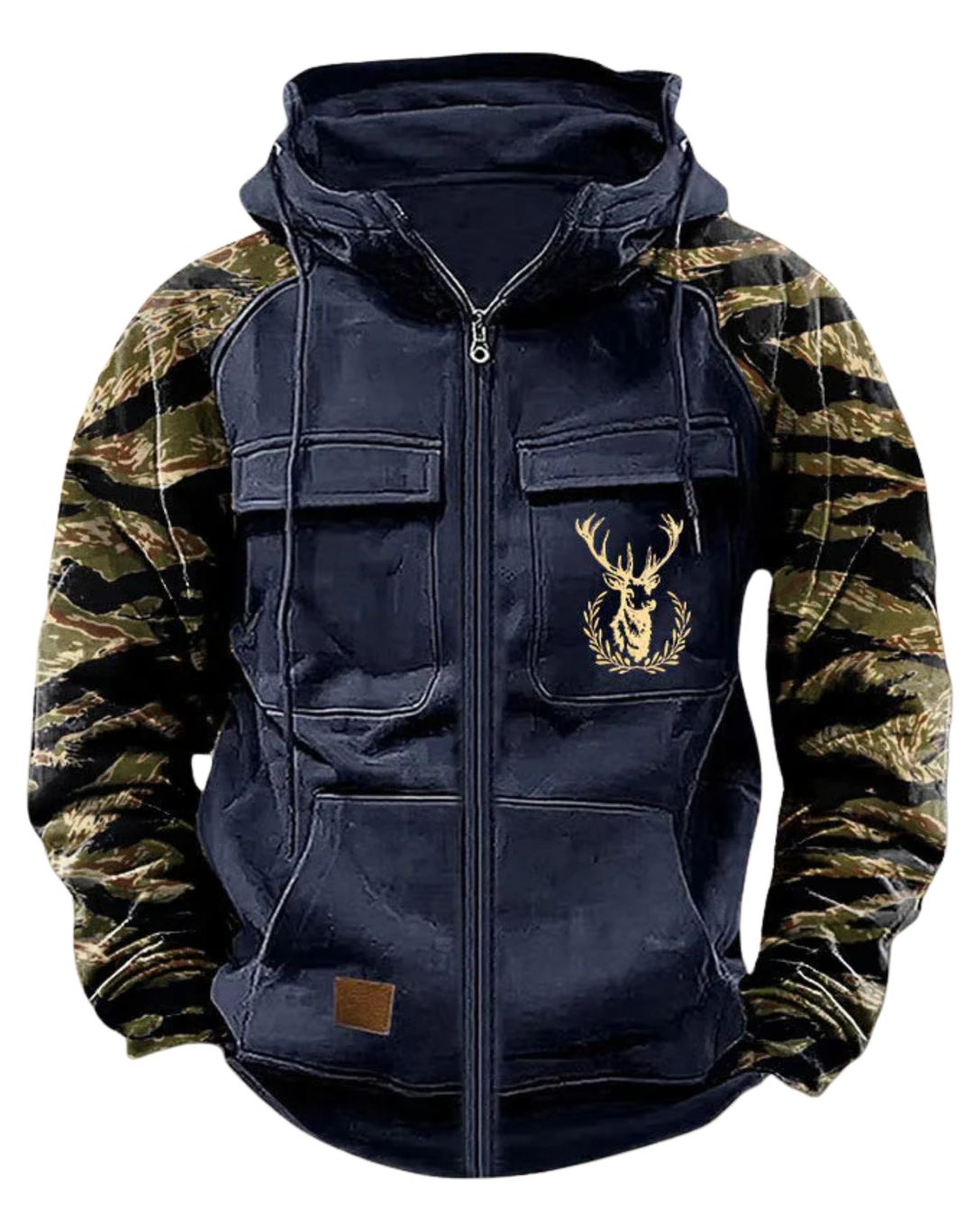 Neil | Structured Utility Zip Hoodie