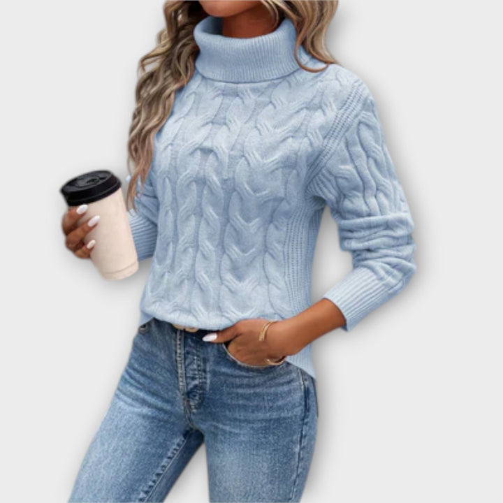Amelia – Elegant Knitted Turtleneck