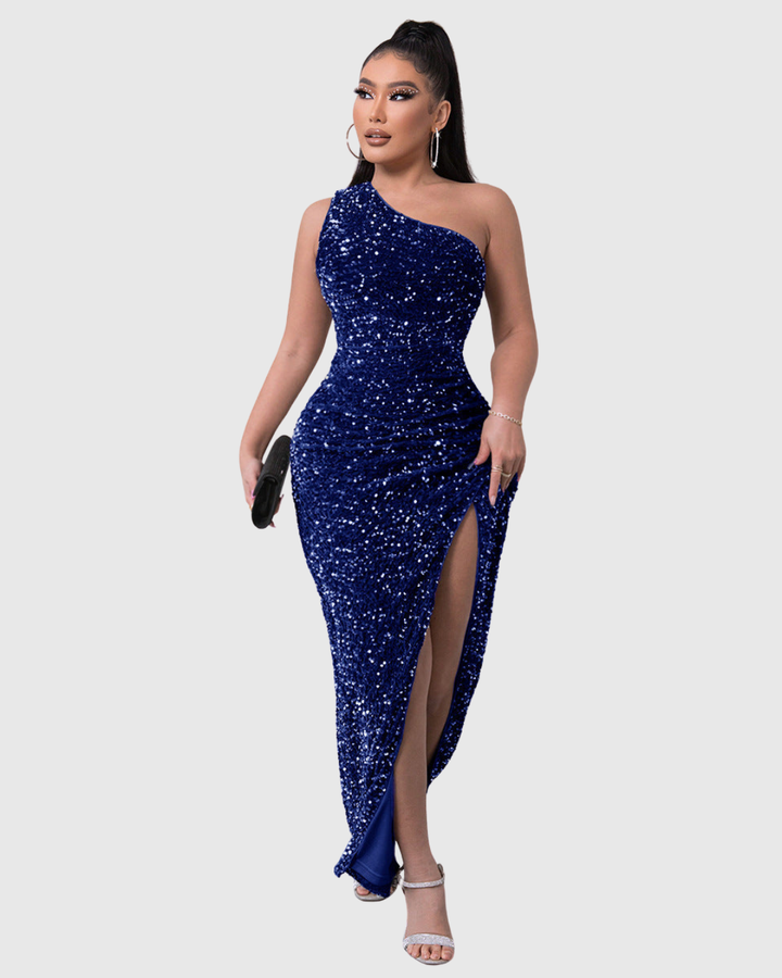 Lillian | Luxury Evening Dress with One Shoulder