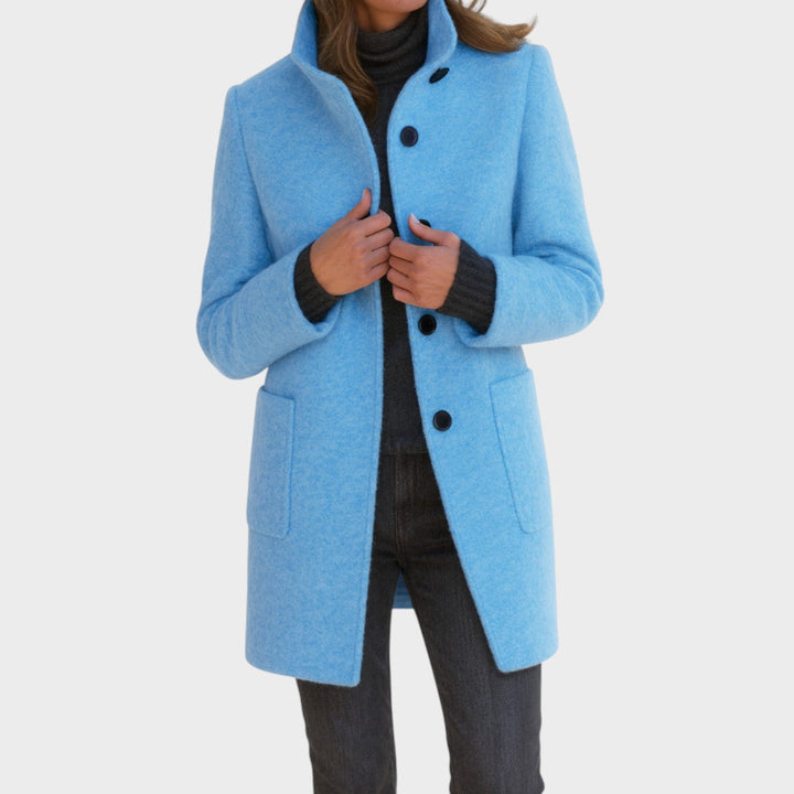 ZUZANA - Women's coat with a high collar