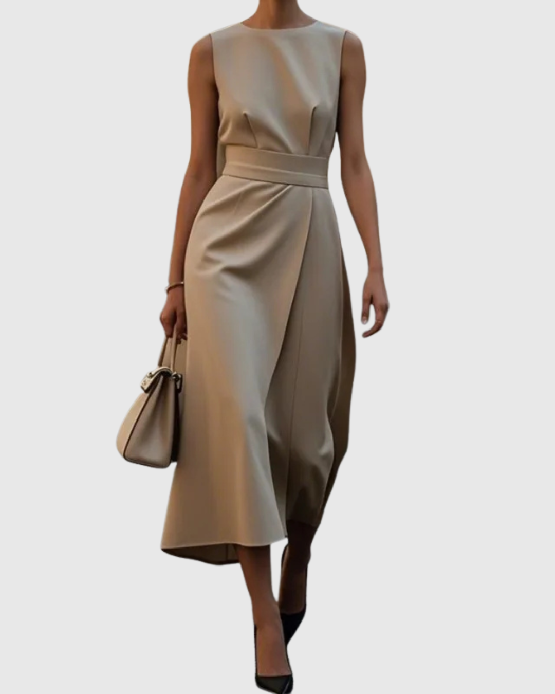 Clarimond | Elegant Dress with Round Neckline