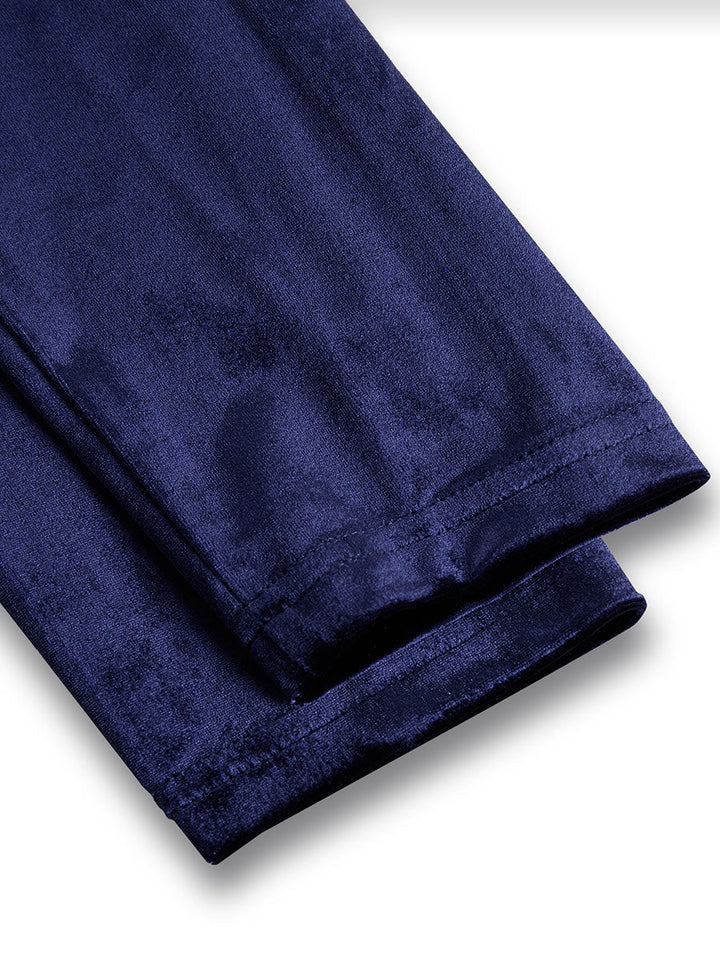 Sibella | Navy Blue Midi Dress with Long Sleeves