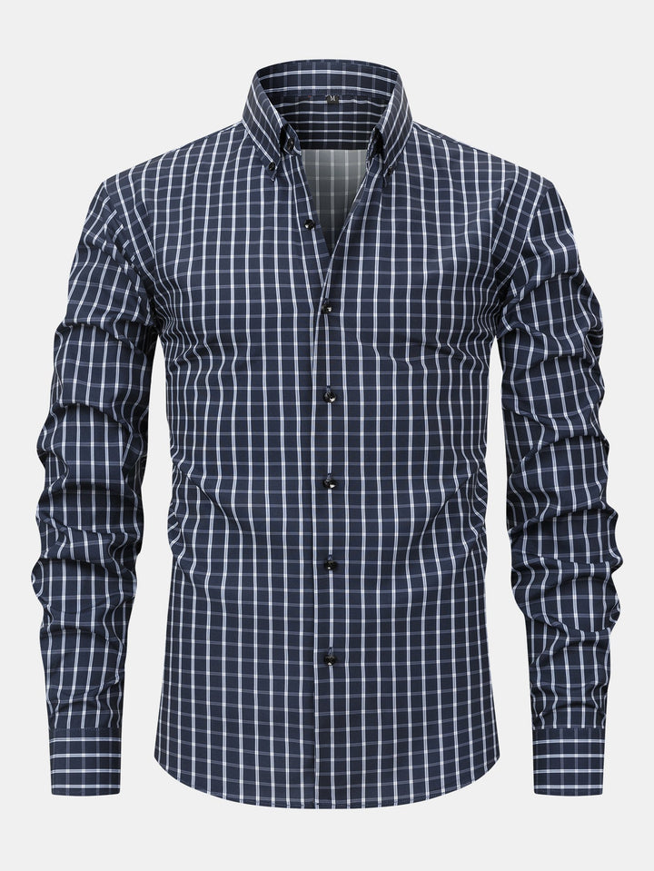 Dennis I Long Sleeved Shirt With Checkered Pattern