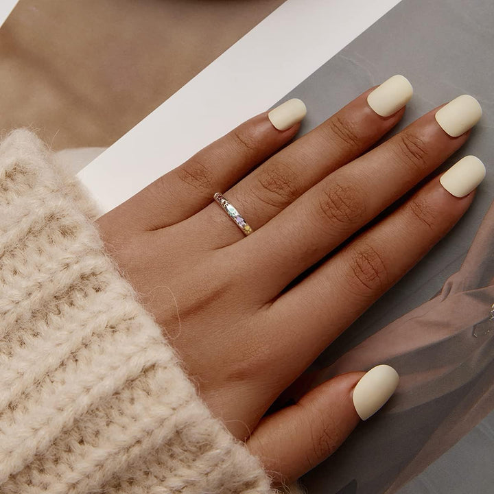 Anello in argento sterling con disegno a forma di zampa