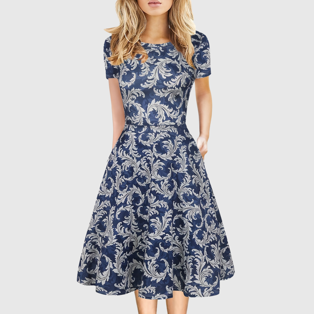 Evelyn Quinn | Retro A-Line Dress for Summer