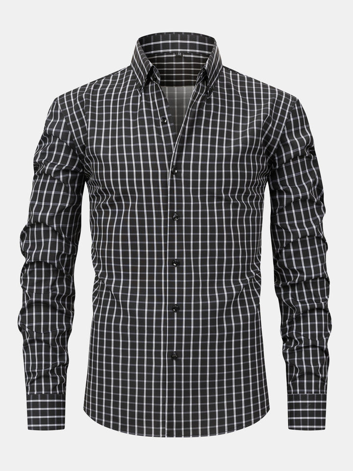Dennis I Long Sleeved Shirt With Checkered Pattern