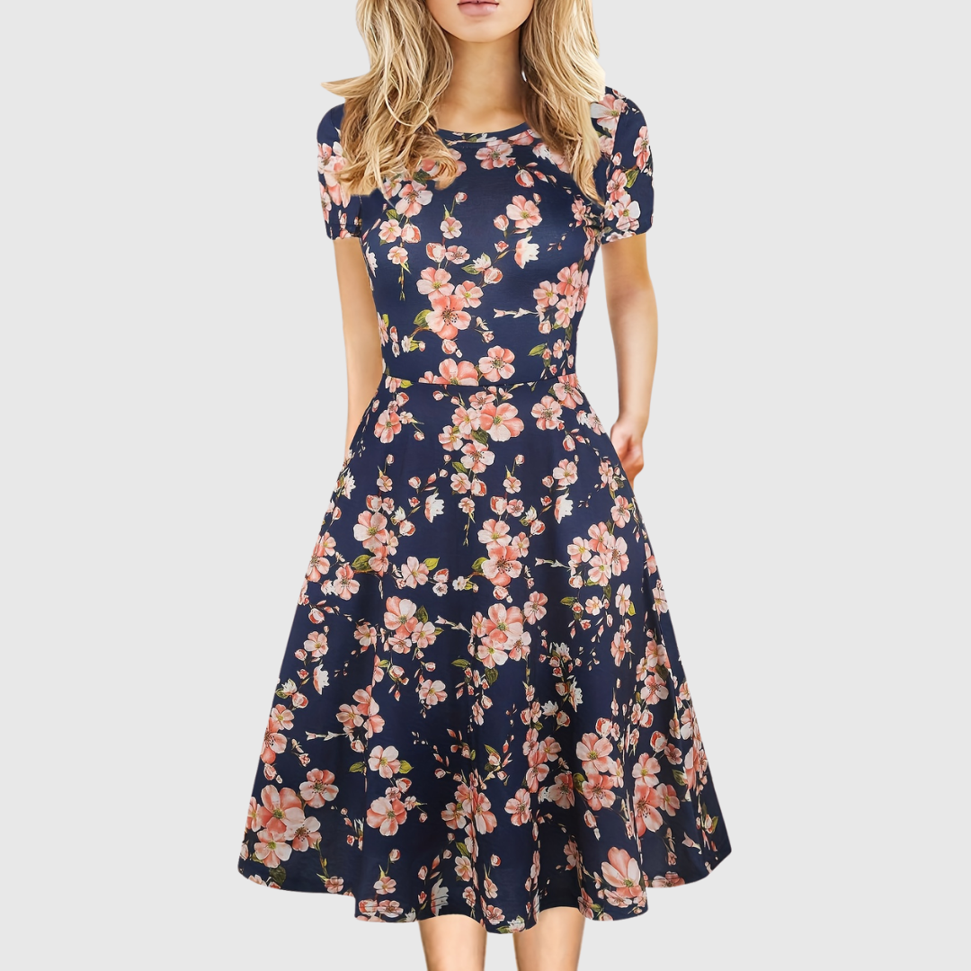 Evelyn Quinn | Retro A-Line Dress for Summer