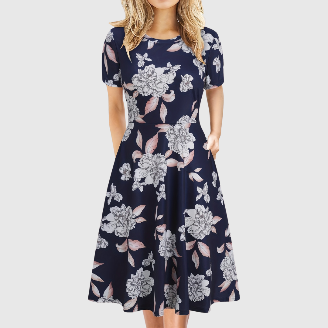 Evelyn Quinn | Retro A-Line Dress for Summer