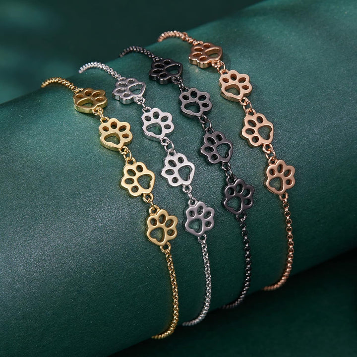 Bransoletka z odciskiem łapy ze srebra – Rozmiar regulowany