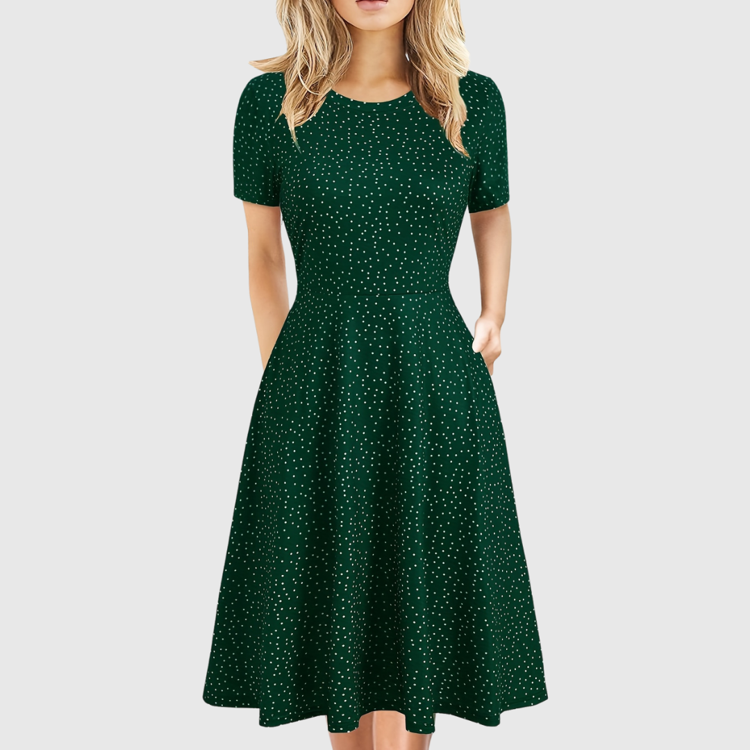 Evelyn Quinn | Retro A-Line Dress for Summer