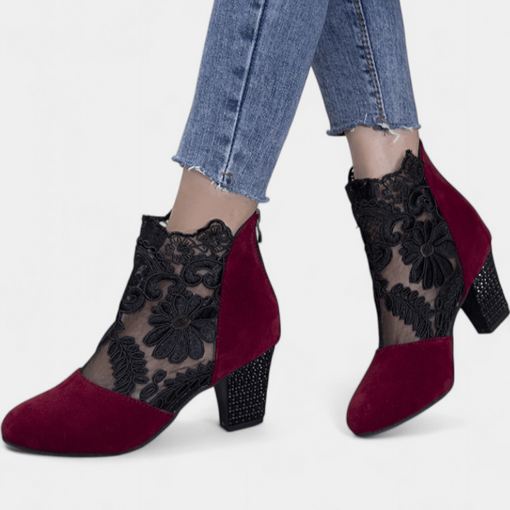 Charlotte™ | Eleganckie Szpilki z Kwiatowym Motywem