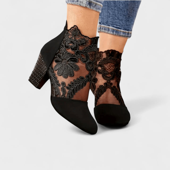 Charlotte™ | Eleganckie Szpilki z Kwiatowym Motywem