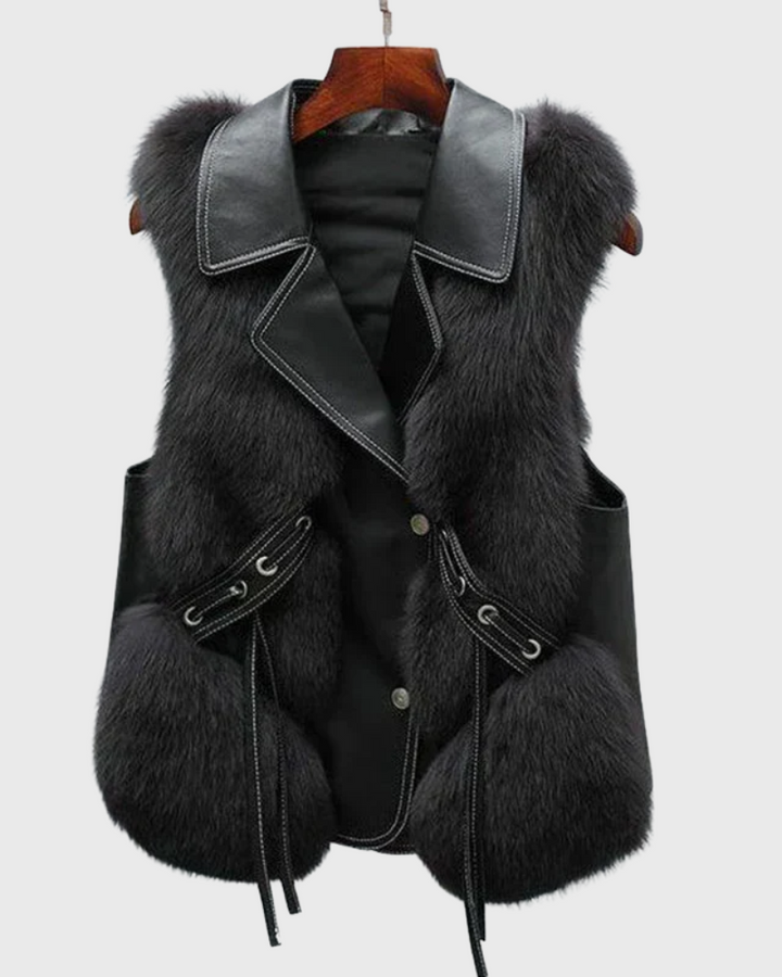 Alina™ leather vest – Stylish and timeless