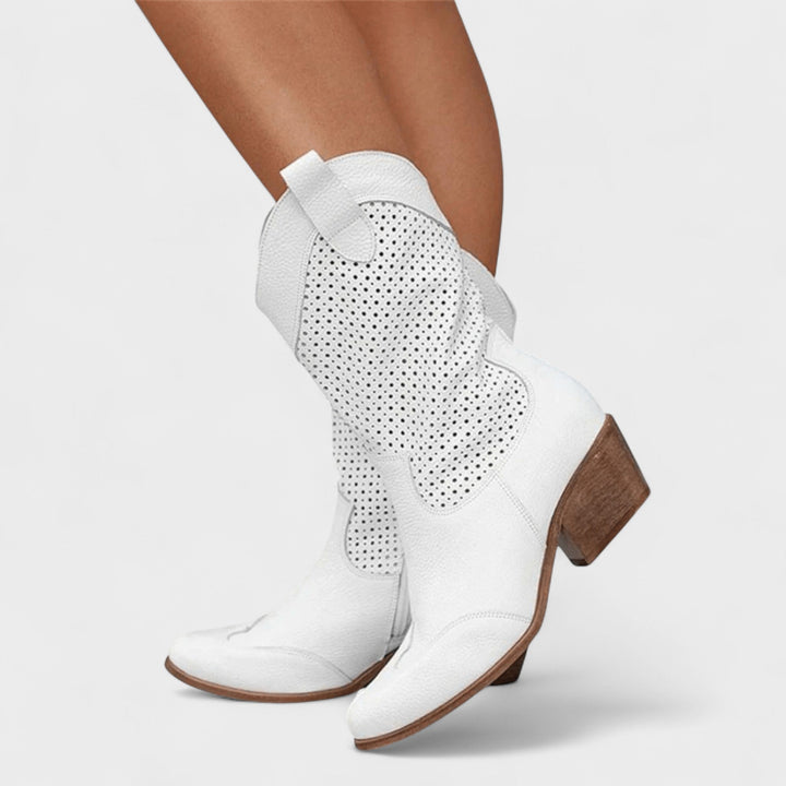 Anna™ | Elegant Western Ankle Boots