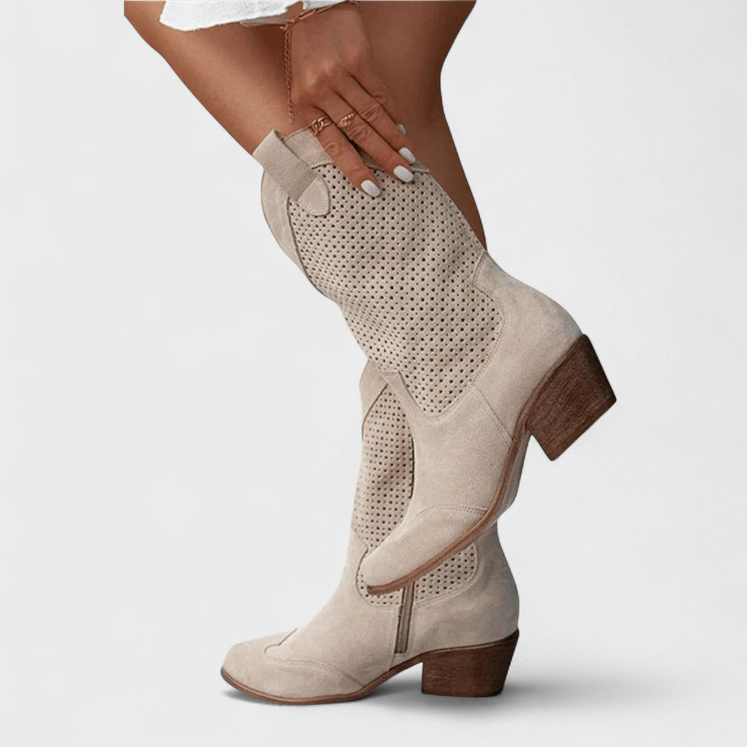 Anna™ | Elegant Western Ankle Boots