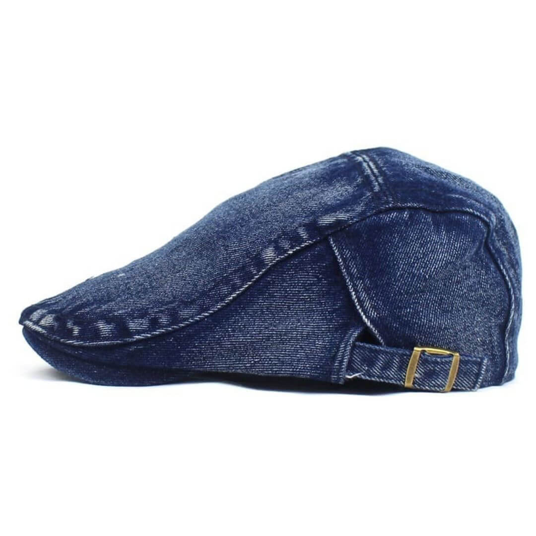 Washed Denim Flat Cap | LOGAN