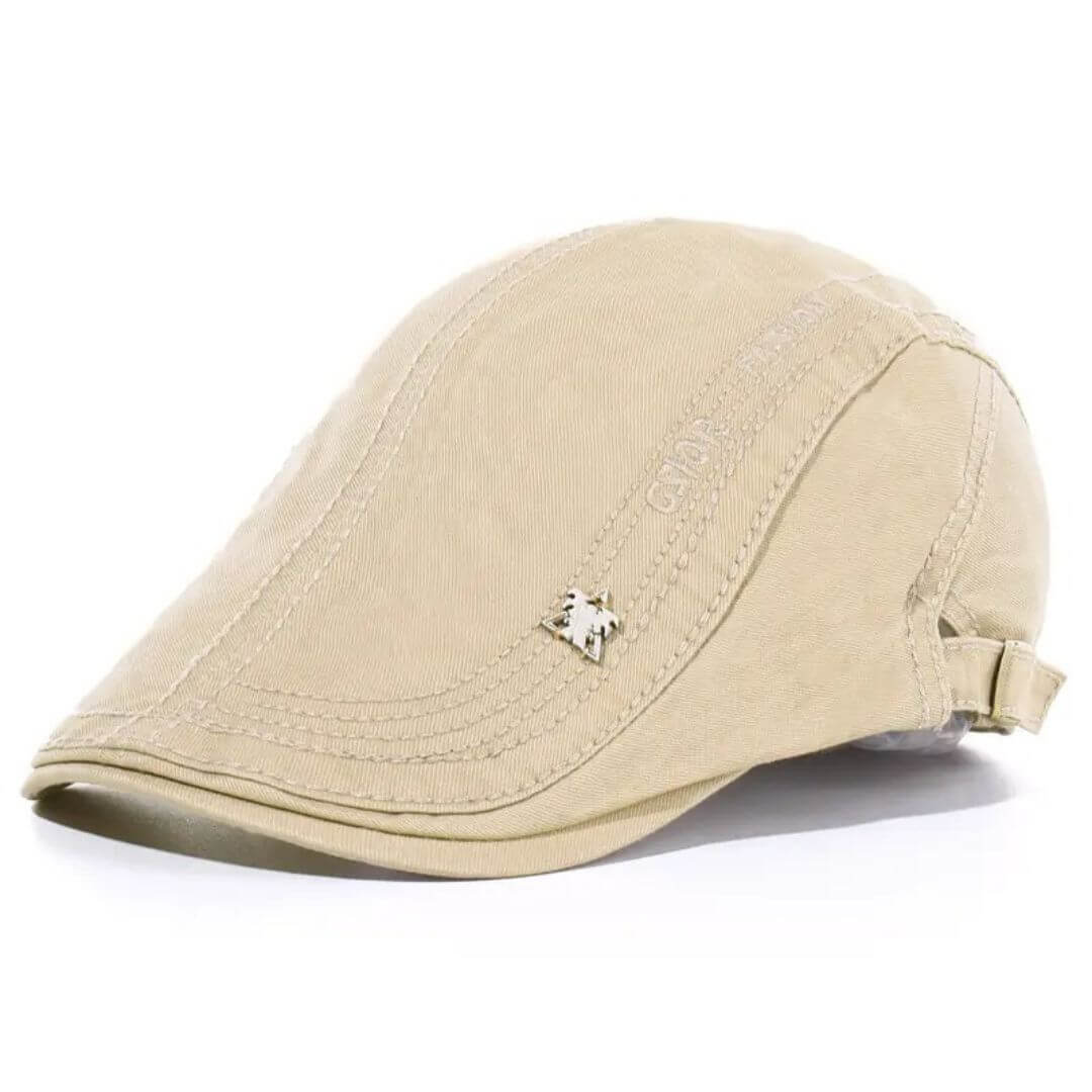 Structured Cotton Flat Cap | MINNEAPOLIS
