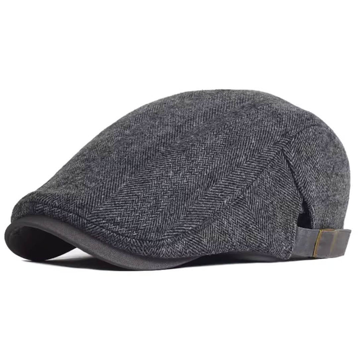 Wool Herringbone Flat Cap | TORONTO