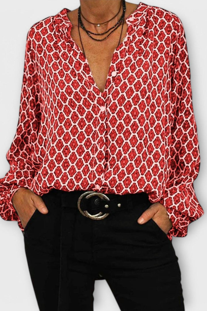 Beatriz - Elegant V-Neck Blouse