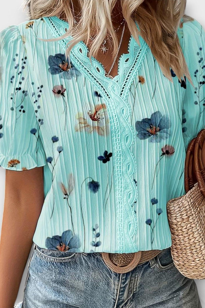 Bruna - Elegant top with a heart-shaped neckline