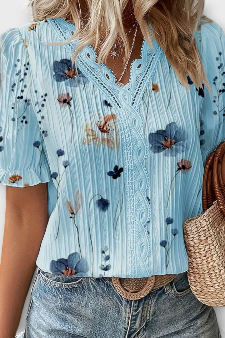 Bruna - Elegant top with a heart-shaped neckline