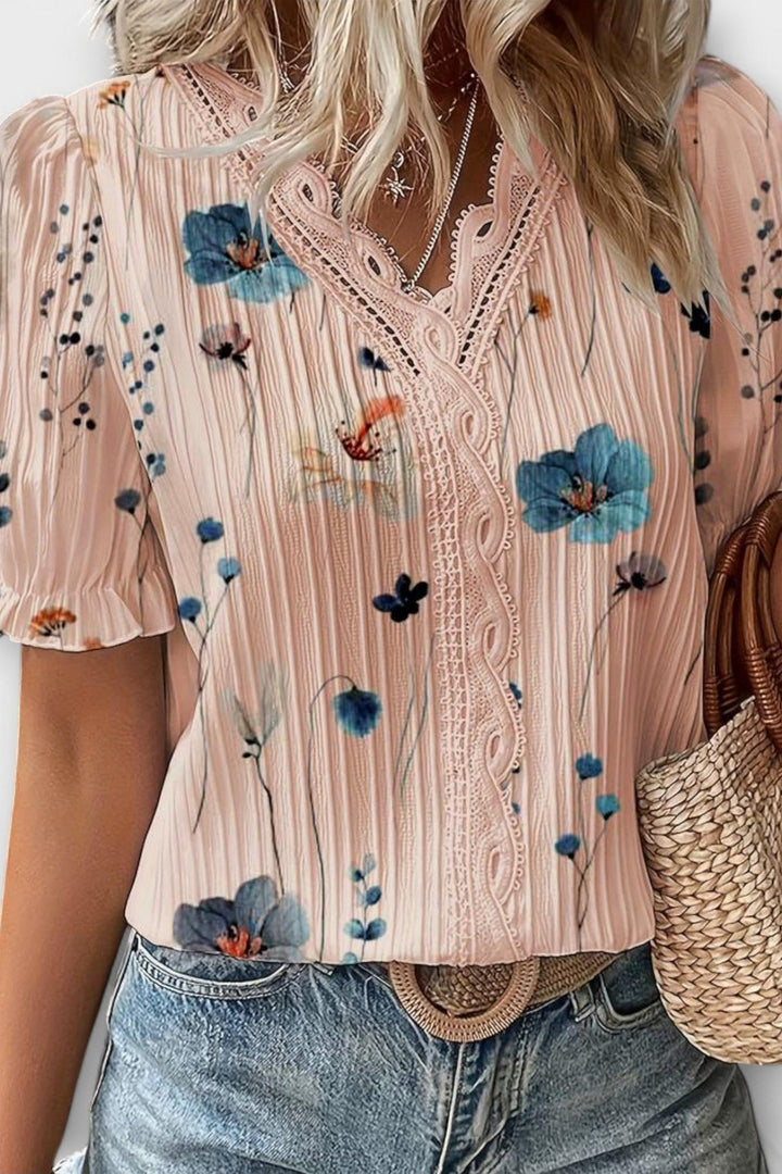 Bruna - Elegant top with a heart-shaped neckline