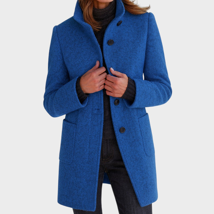 ZUZANA - Women's coat with a high collar