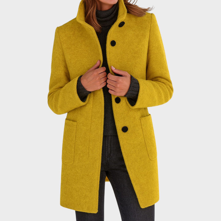 ZUZANA - Women's coat with a high collar