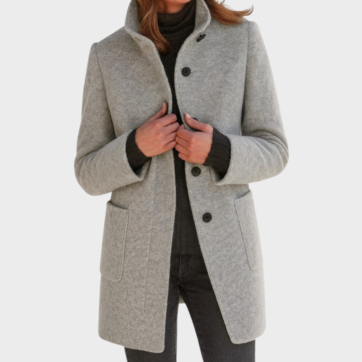ZUZANA - Women's coat with a high collar
