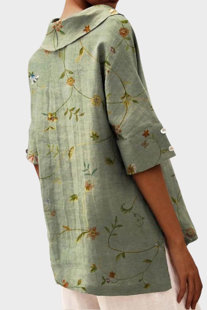 Flávia - Elegant Linen Top