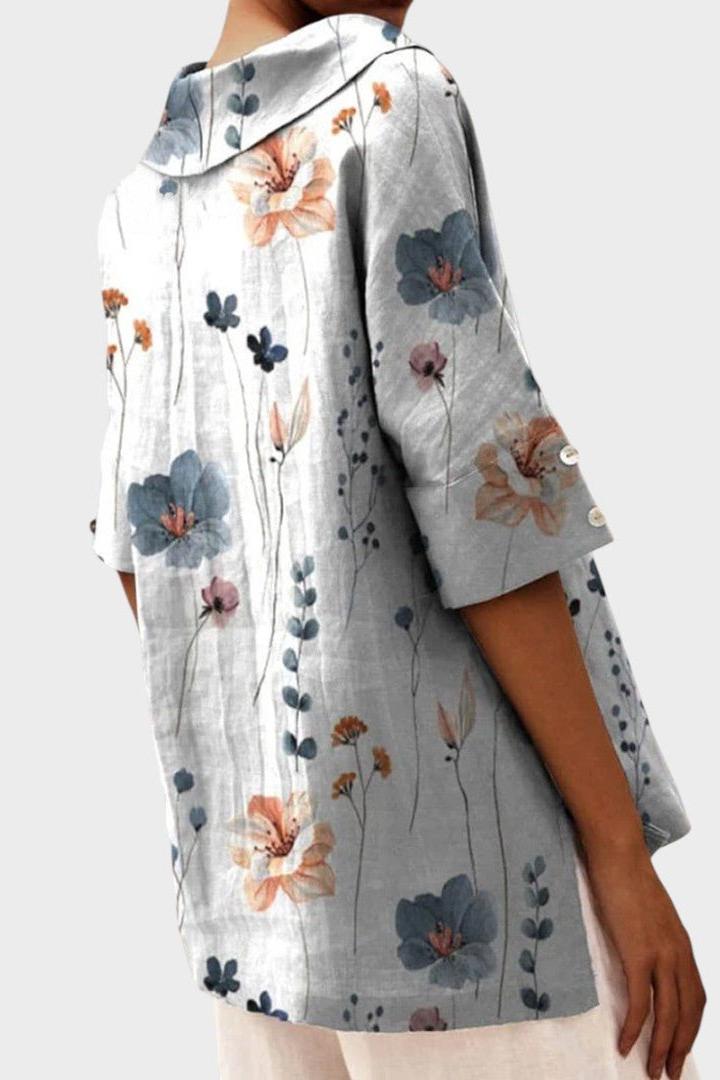 Flávia - Elegant Linen Top