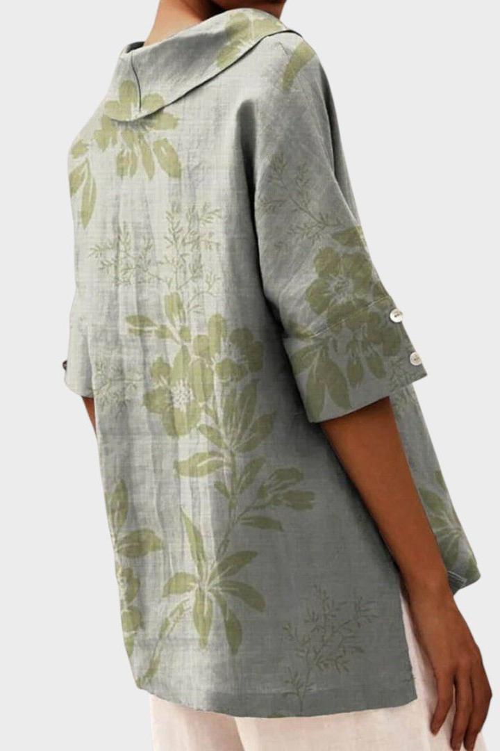 Flávia - Elegant Linen Top