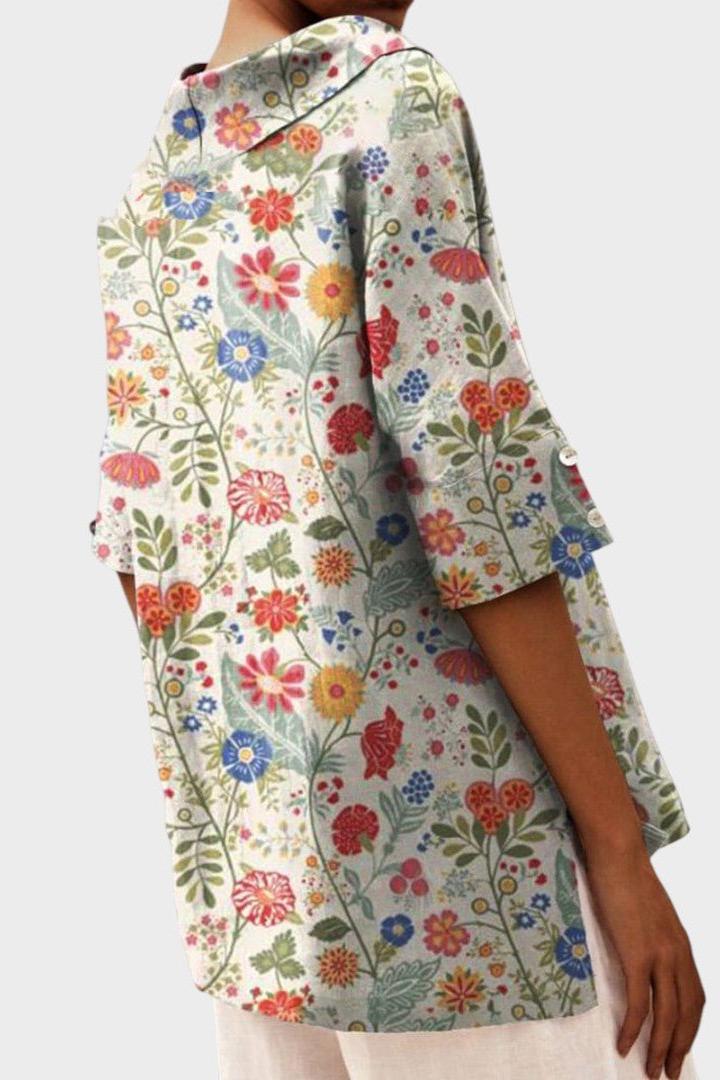 Flávia - Elegant Linen Top