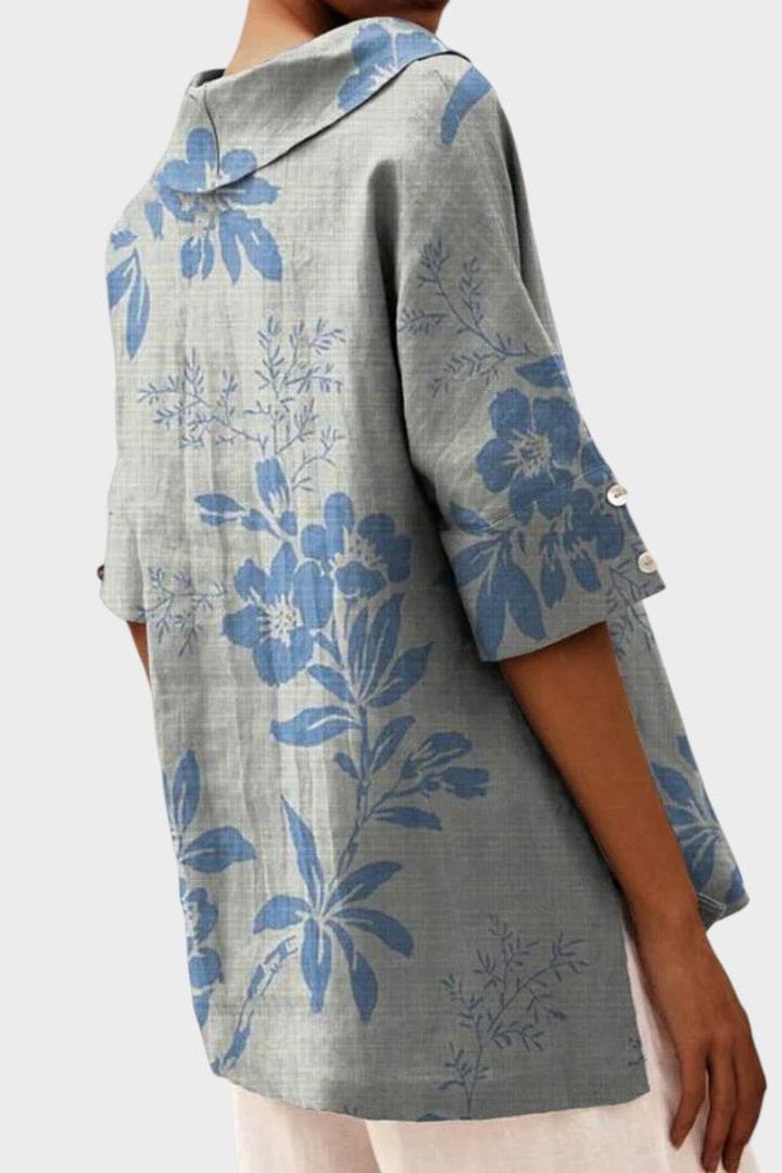 Flávia - Elegant Linen Top