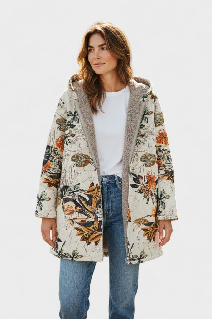 Fleural™ – Kwiatowy Polarowy Sweter