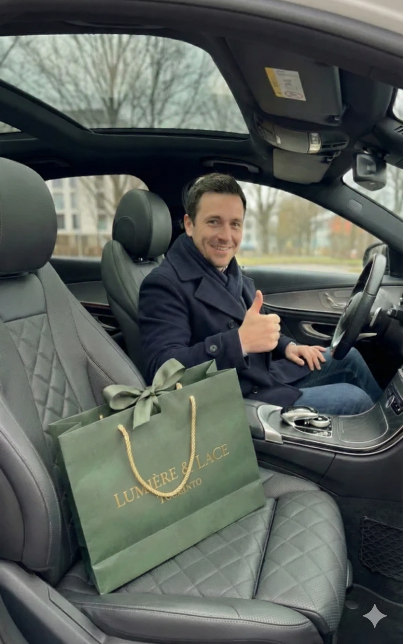 <p><strong>CUSTOMERS WEAR LUMIERE & LACE TORONTO WITH PRIDE</strong></p>