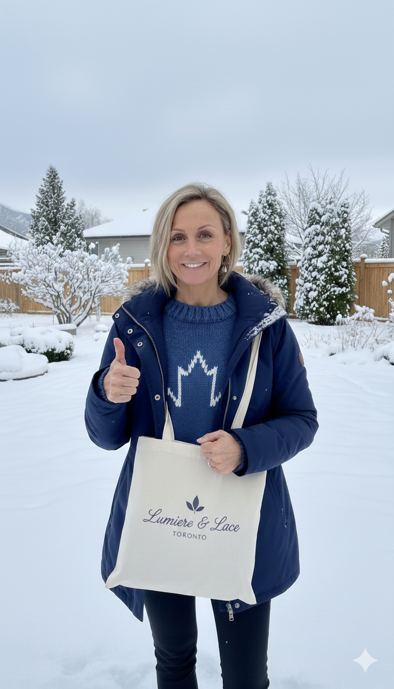 <p><strong>CUSTOMERS WEAR LUMIERE & LACE TORONTO WITH PRIDE</strong></p>