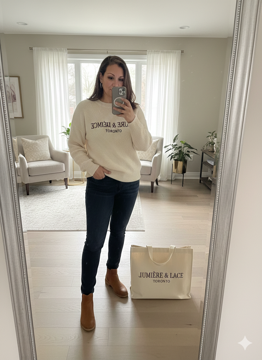 <p><strong>CUSTOMERS WEAR LUMIERE & LACE TORONTO WITH PRIDE</strong></p>