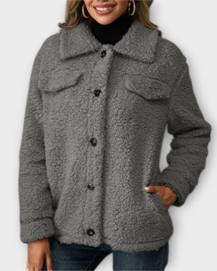 Rozgrzewająca Teddy Kurtka