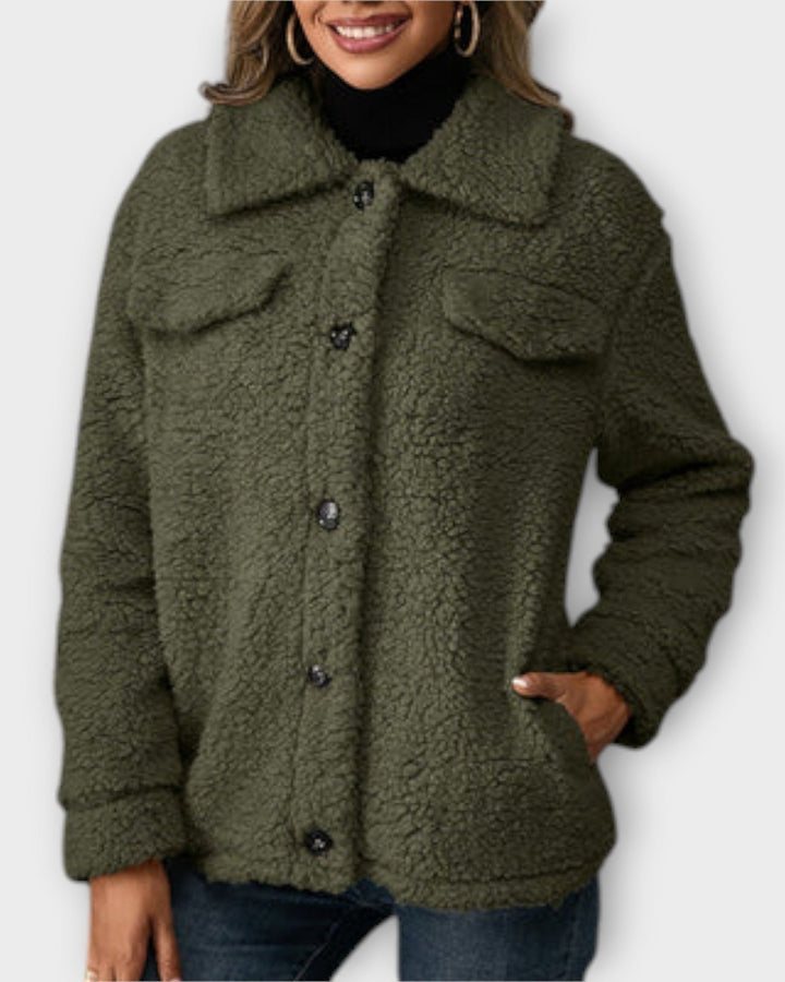 Rozgrzewająca Teddy Kurtka