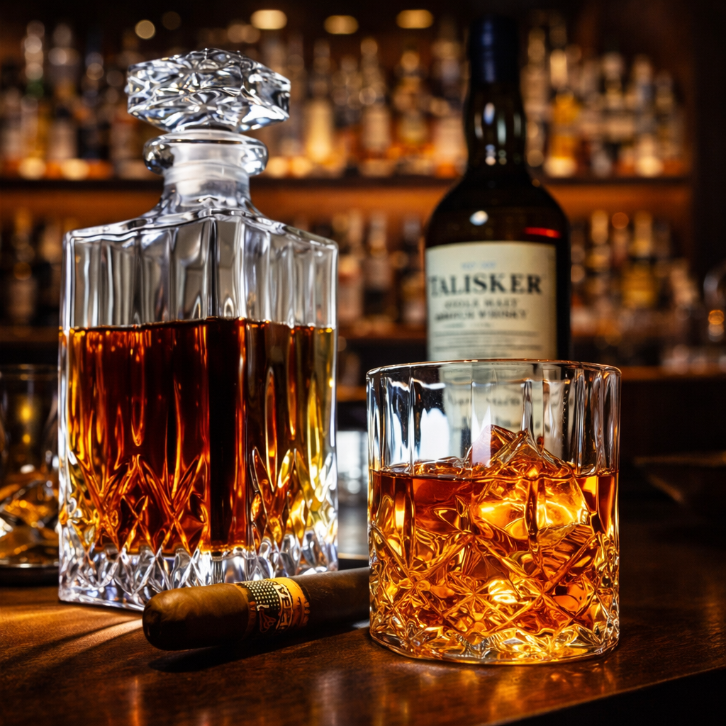 Whiskey Bottle - Set of Bottle and Glasses