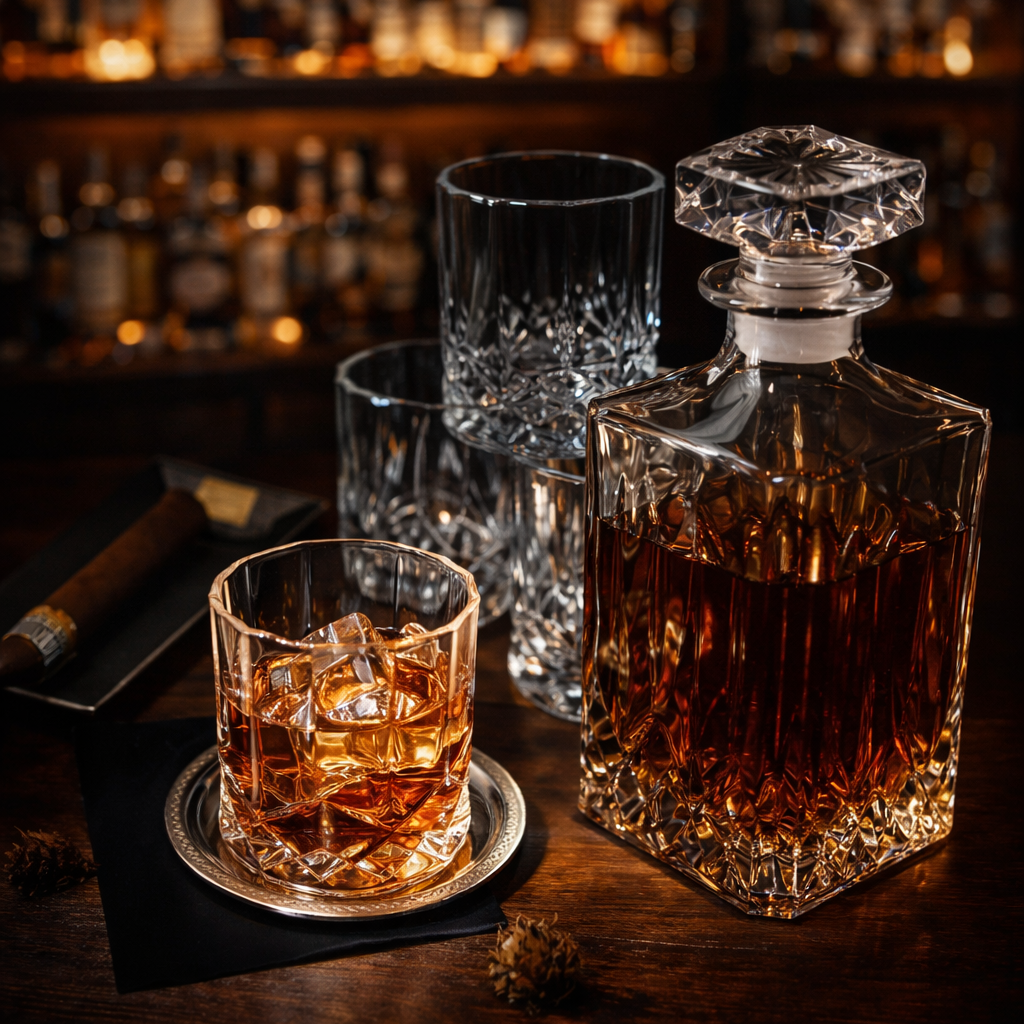 Whiskey Bottle - Set of Bottle and Glasses