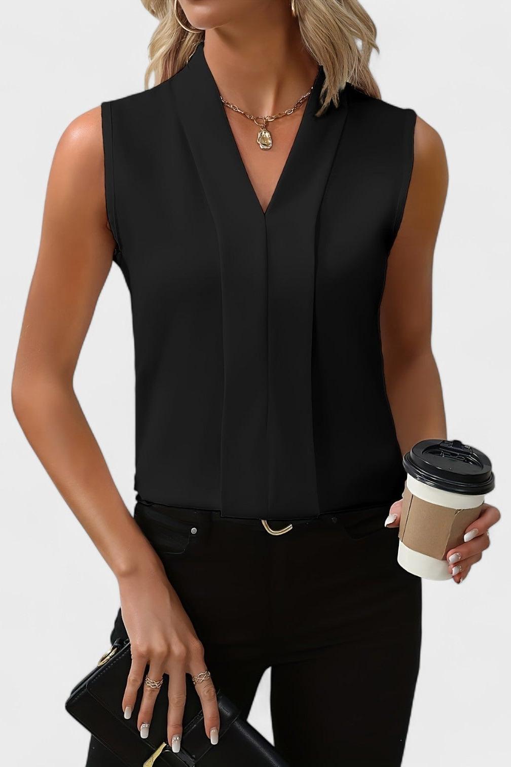 Julia - Sleeveless Top with V-Neck